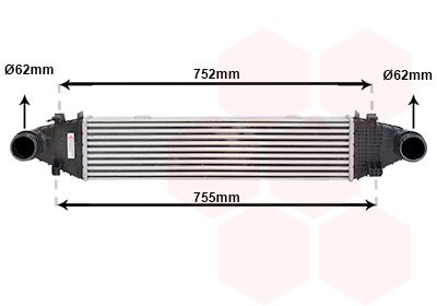 VAN WEZEL Интеркулер 30004525